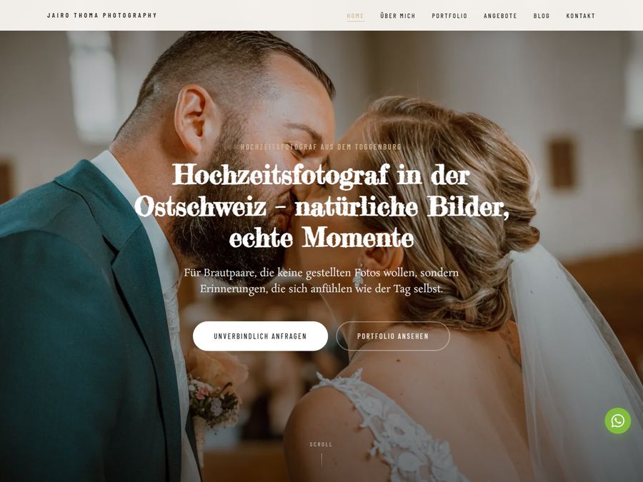 Website von Jairo Thoma Photography