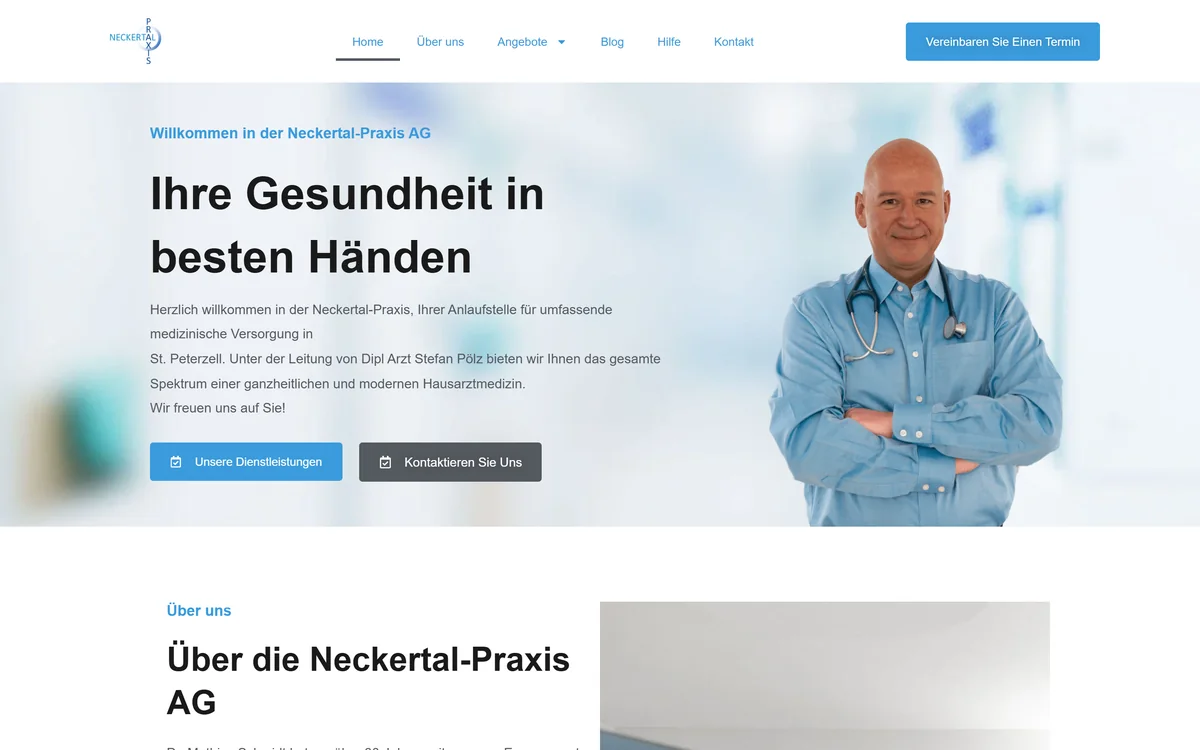 Startseite von Neckertal-Praxis AG