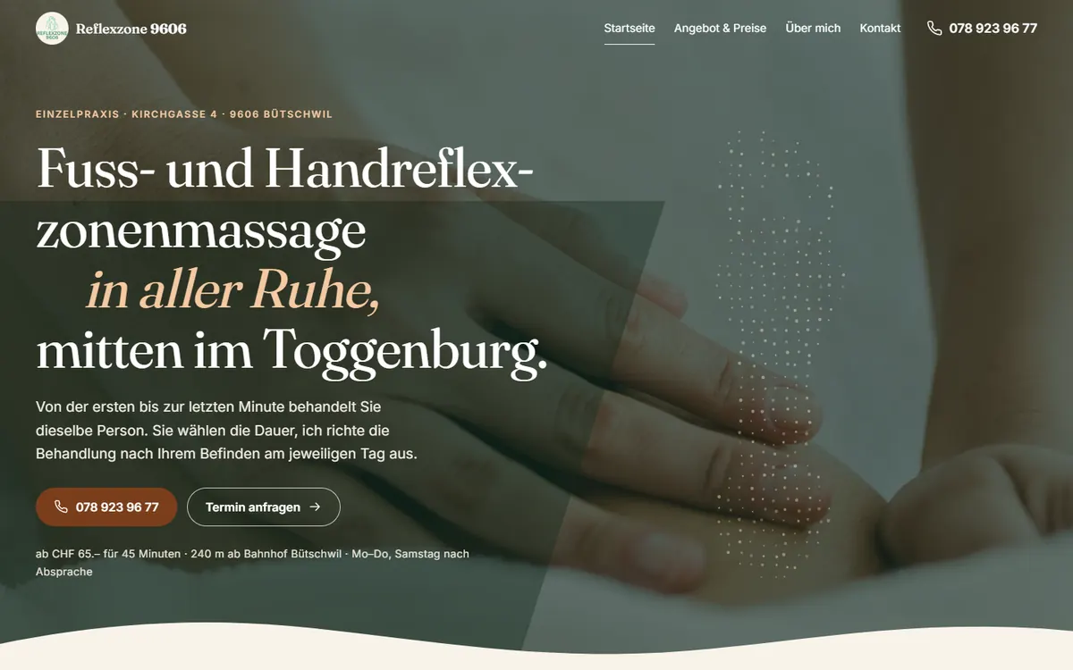 Webdesign-Referenz: Reflexzone 9606