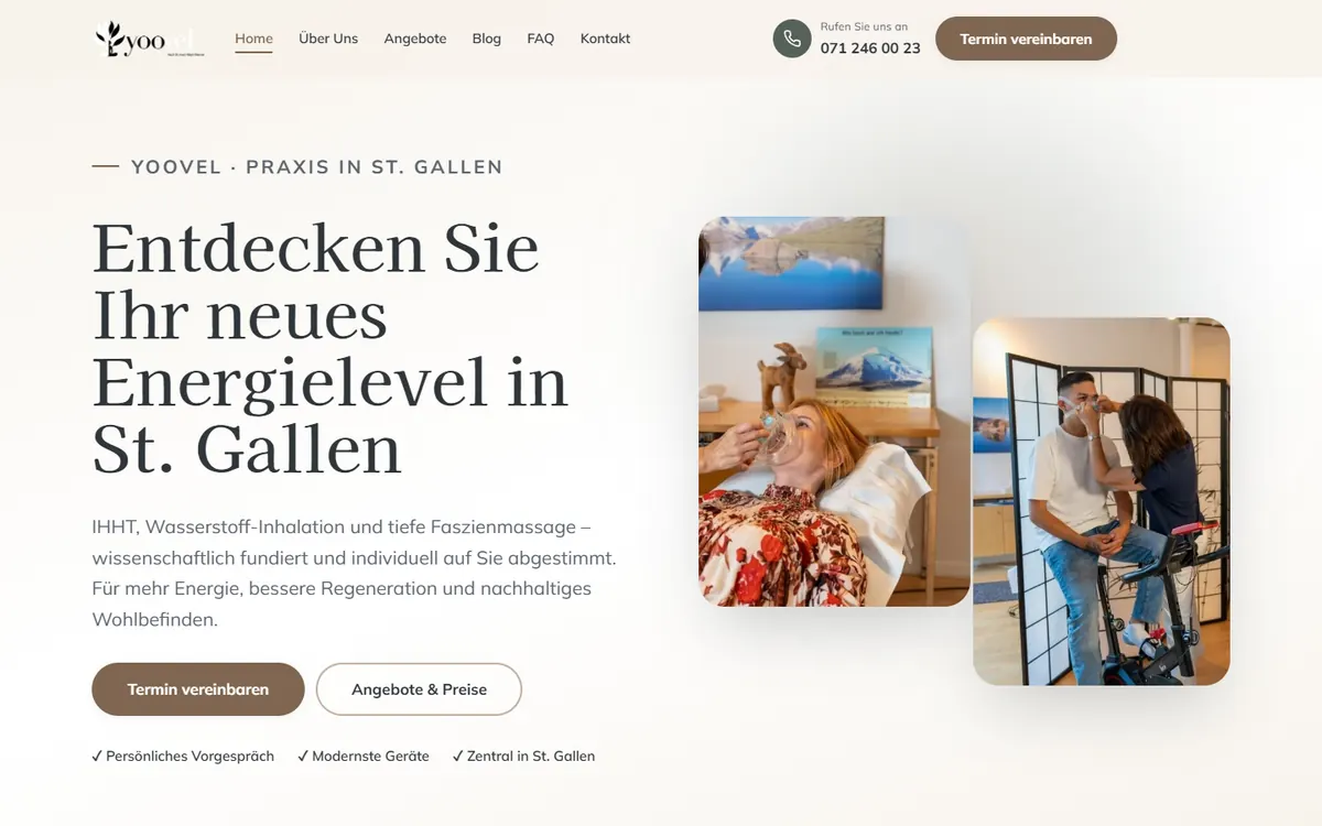 Startseite von Yoovel