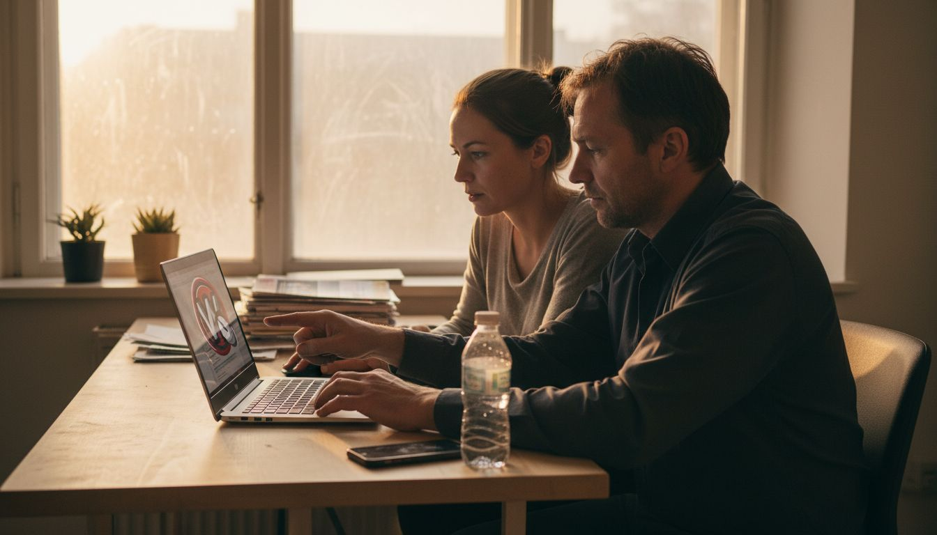 Im Büro feilt das Team gemeinsam an der Unternehmenswebsite.